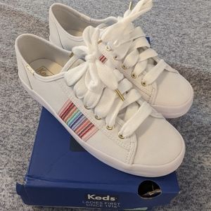 Keds Kickstart Rainbow Stripe, size 6.5.